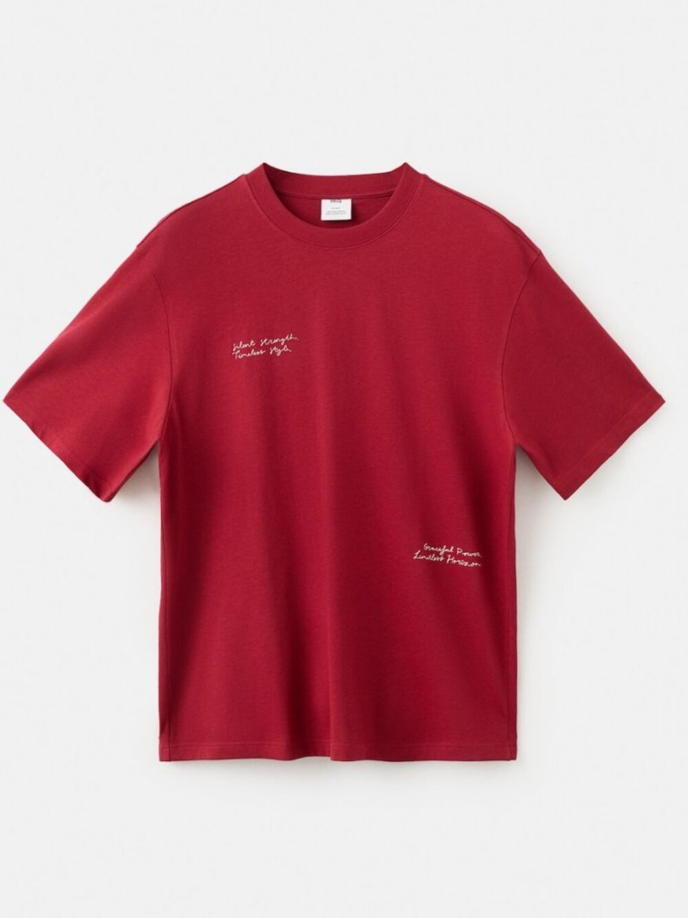Text cotton T-shirt